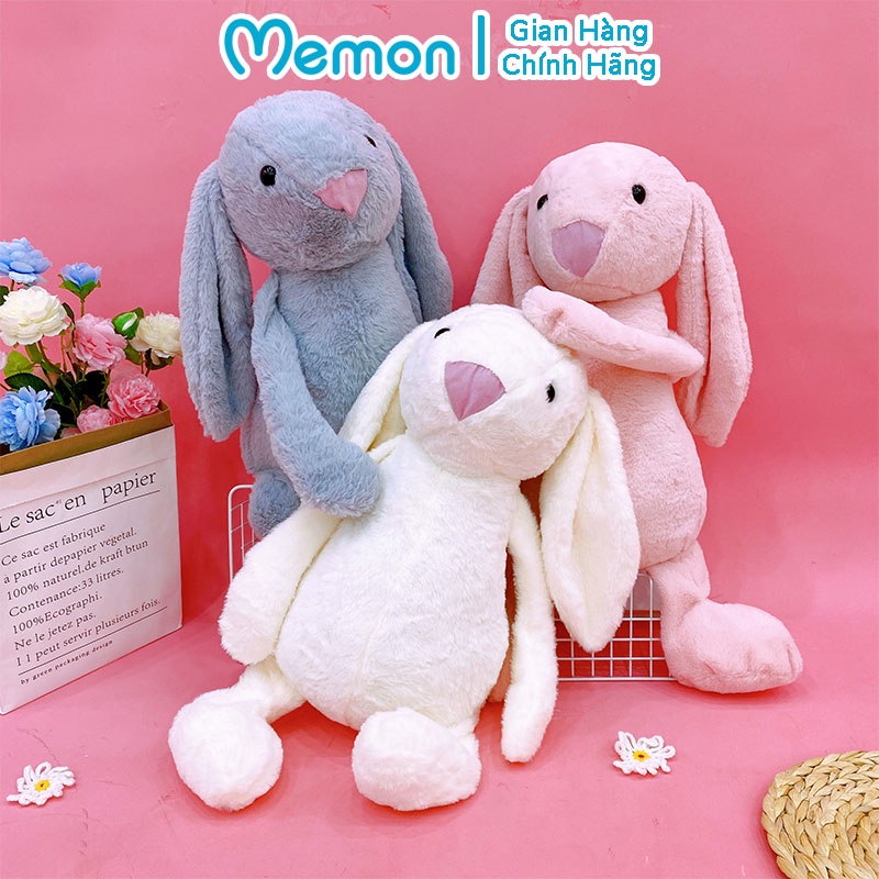 Gấu Bông Thỏ Bunny Tai Dài Cho Bé Cao Cấp Memon
