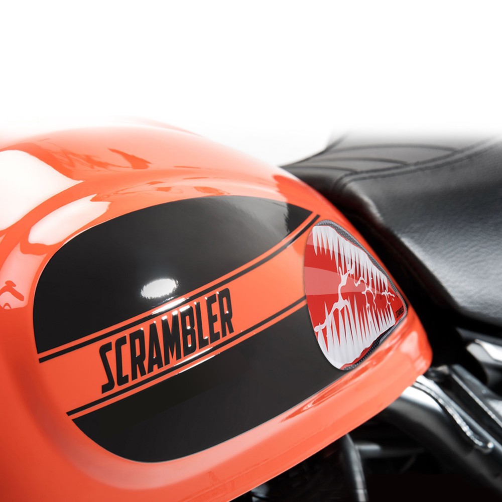 KODASKIN Động cơ 3D In ấn nọc độc   Nhãn dán thùng nhiên liệu   Decal biểu tượng cho chương trình DUCATI SCRAMBLER