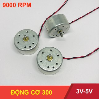 Bộ 3 động cơ motor DC 300 dòng điện nhỏ 54MA điện áp 3V-5V mô men xoắn lớn tốc độ 9000 vòng phút - LK0042(3 ĐỘNG CƠ 300)