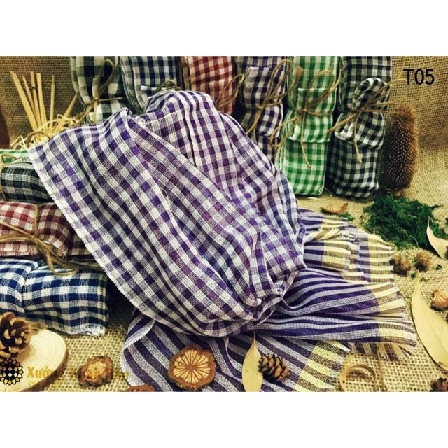 Khăn Rằn Nam Bộ Truyền Thống Loại Thường, Khăn Choàng Đi Phượt Du Lịch Havana Store - Vải Thoáng Mát Thấm Mồ Hôi Tốt