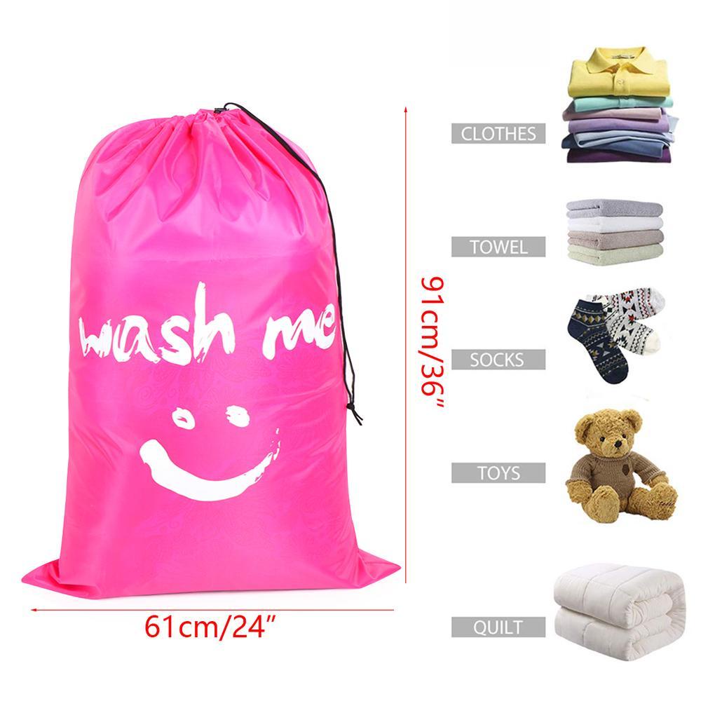 Giỏ Đựng Quần Áo Dơ Bằng Nylon Thời Trang Có Thể Gấp Gọn
