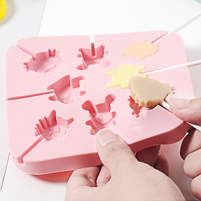 Khuôn Kẹo Mút Lollipop - Làm Kem, Làm Kẹo Mút Dễ Thương Cho Bé