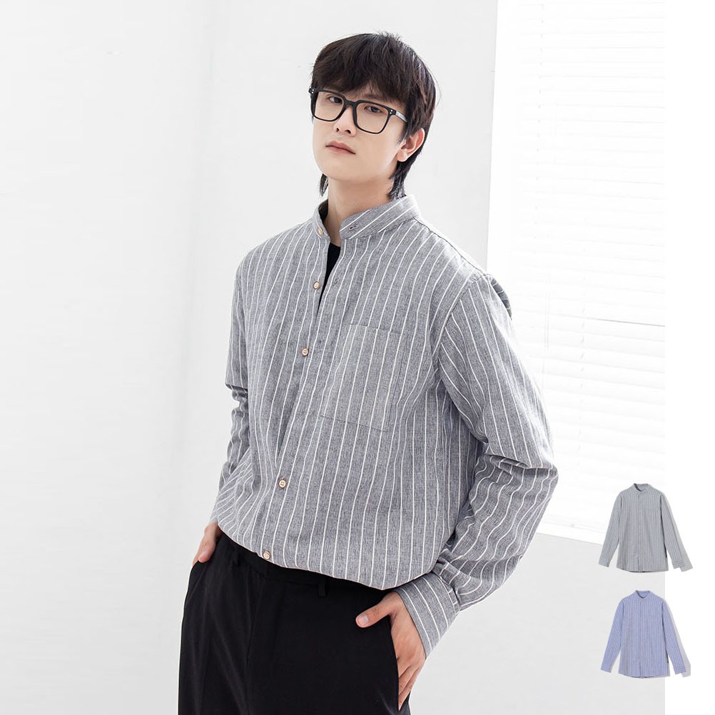 [Mã INCU50 giảm 50K đơn 250K] Áo Sơ Mi Nam Form Rộng Sọc Cổ Lãnh Tụ Đơn Giản Y2010 M25 20231 | BigBuy360 - bigbuy360.vn