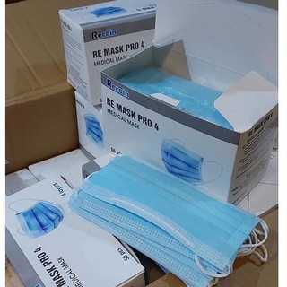 Khẩu trang y tế RE Mask Pro 4 lớp kháng khuẩn (50 cái/hộp)