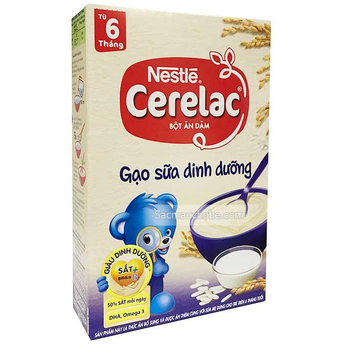 Bột ăn Nestle Cerelac vị ngọt đủ vị hộp 200gr