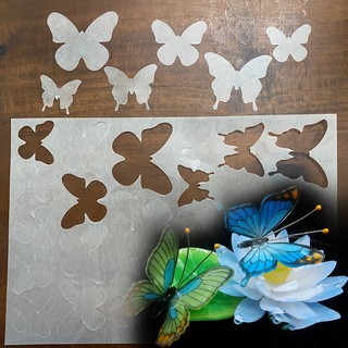 Cánh bướm nhựa co nhiệt plastic shrink cắt sẵn làm thủ công handmade diy