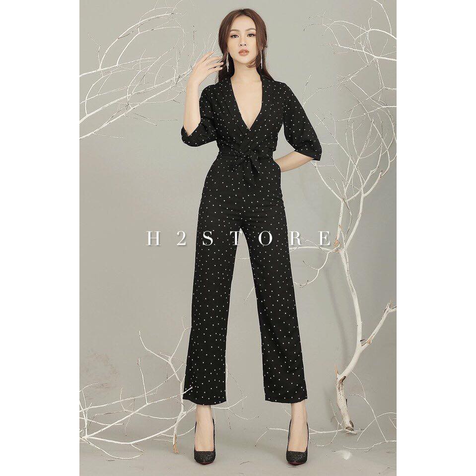 JUMPSUIT CỔ VEST