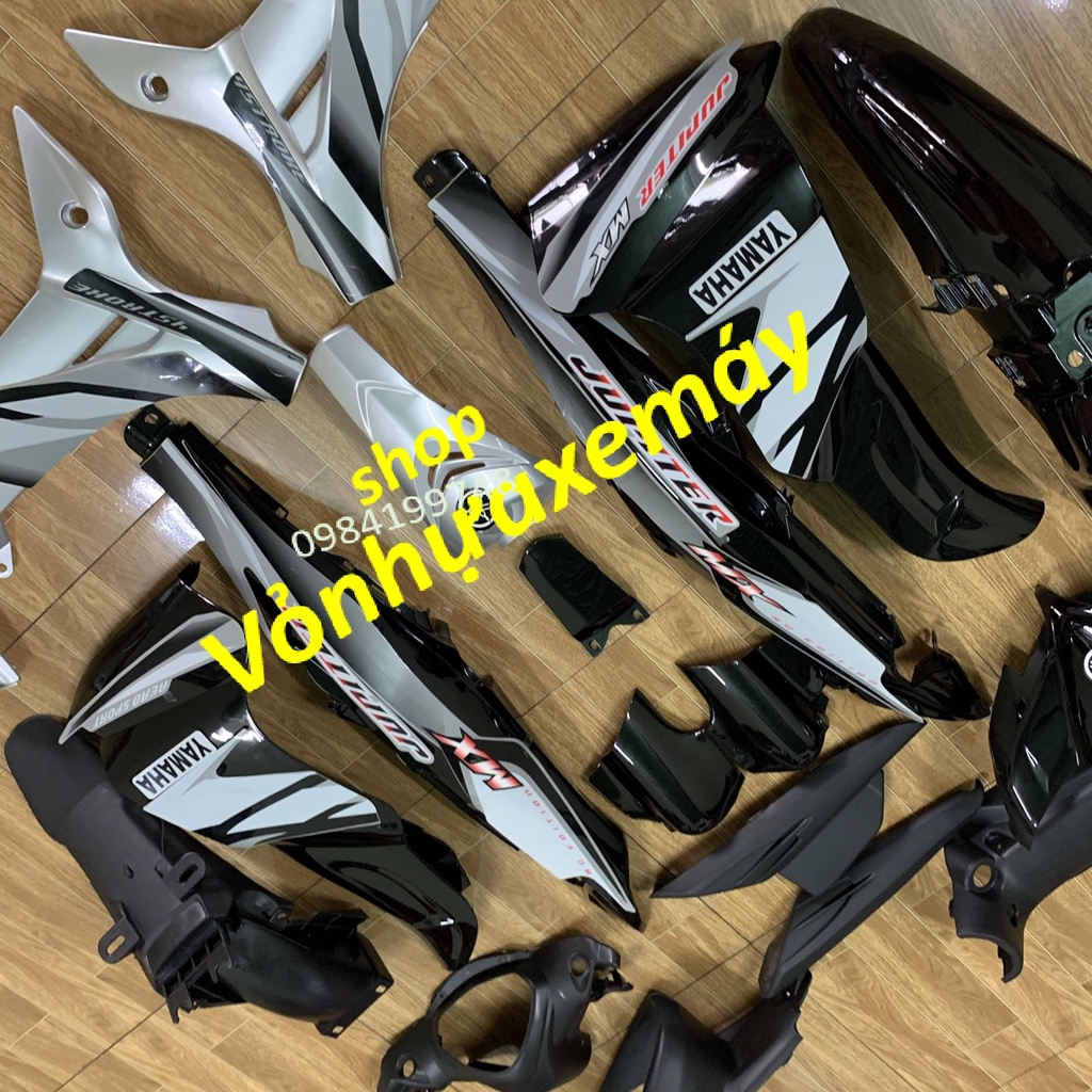 Fuil dàn áo xe JUPITER gravita  màu đen bạc ,vỏ nhựa xe jupiter MX ,mủ trắng nguyên sinh loại 1