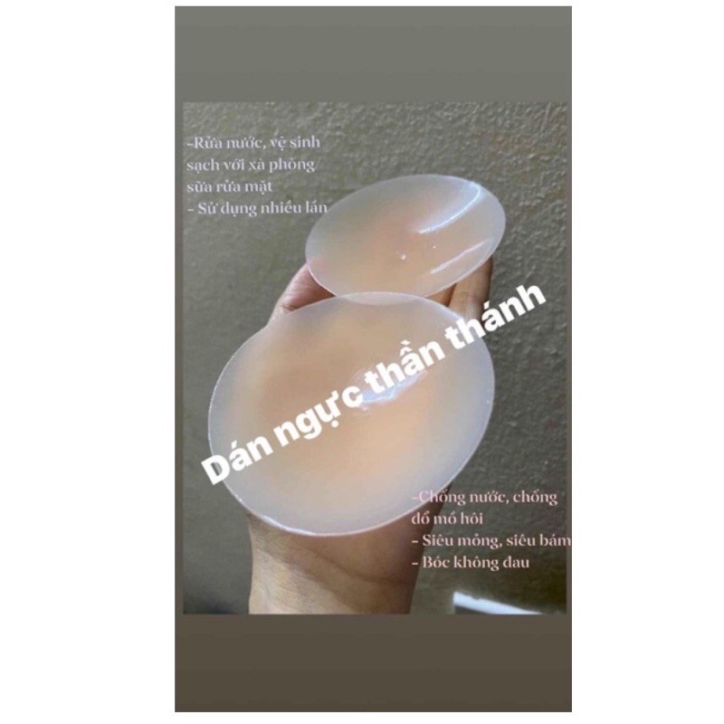 1 Đôi Dán nhũ hoa sinlicone tàng hình - LADY