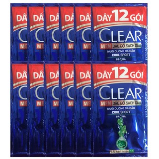 Dầu gội Clear gói, dây 6g