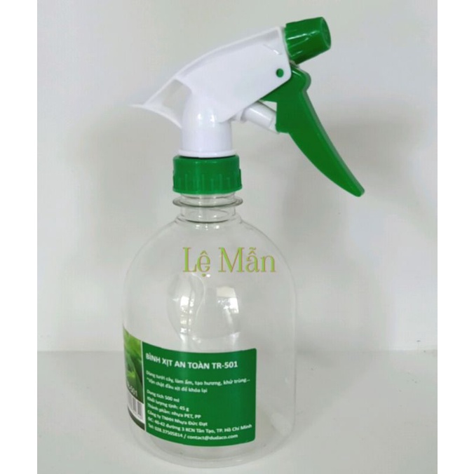 Bình Xịt Dudaco 500ml - Bình Xịt Tóc