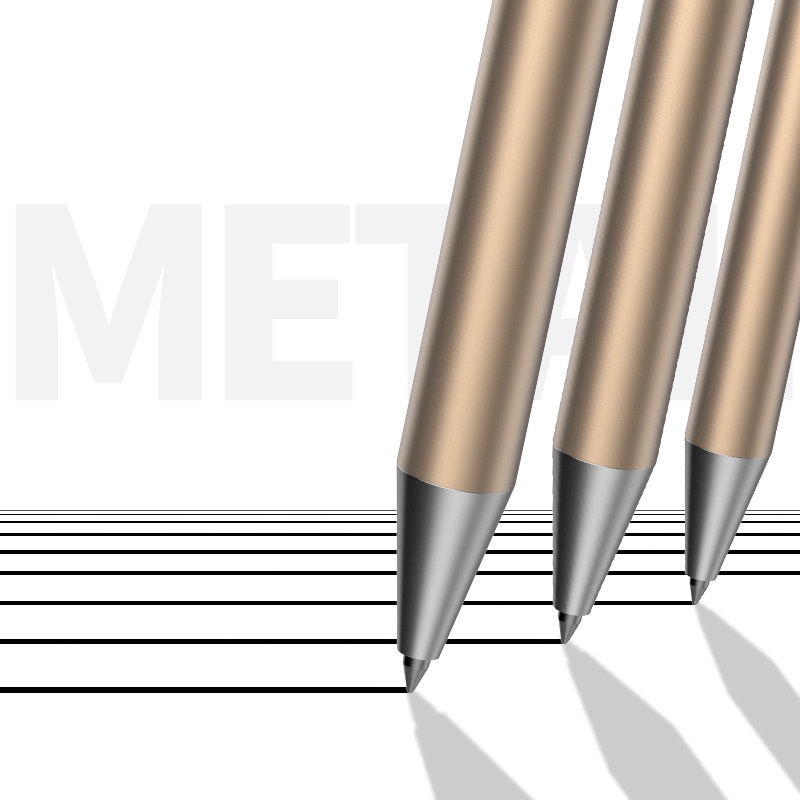 Bút Bi Mực Đen Ngòi 0.5Mm Bằng Kim Loại