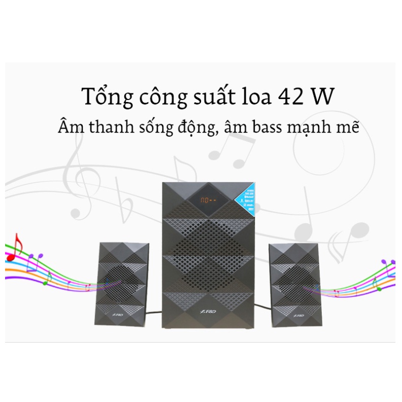 Loa Vi Tính Fenda A180X 2.1 Có điều khiển, Kết nối Bluetooth, Âm thanh sống động HD
