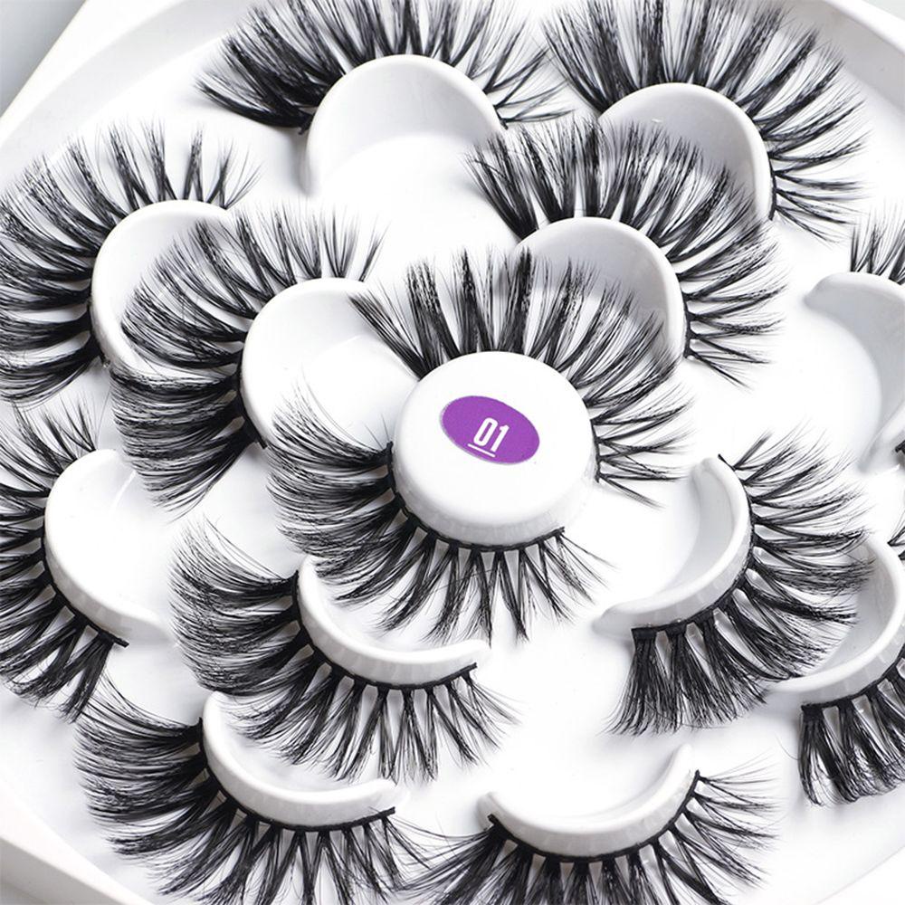 Bộ 7 Cặp Lông Mi Giả Dài Tự Nhiên Handmade Dành Cho Nữ