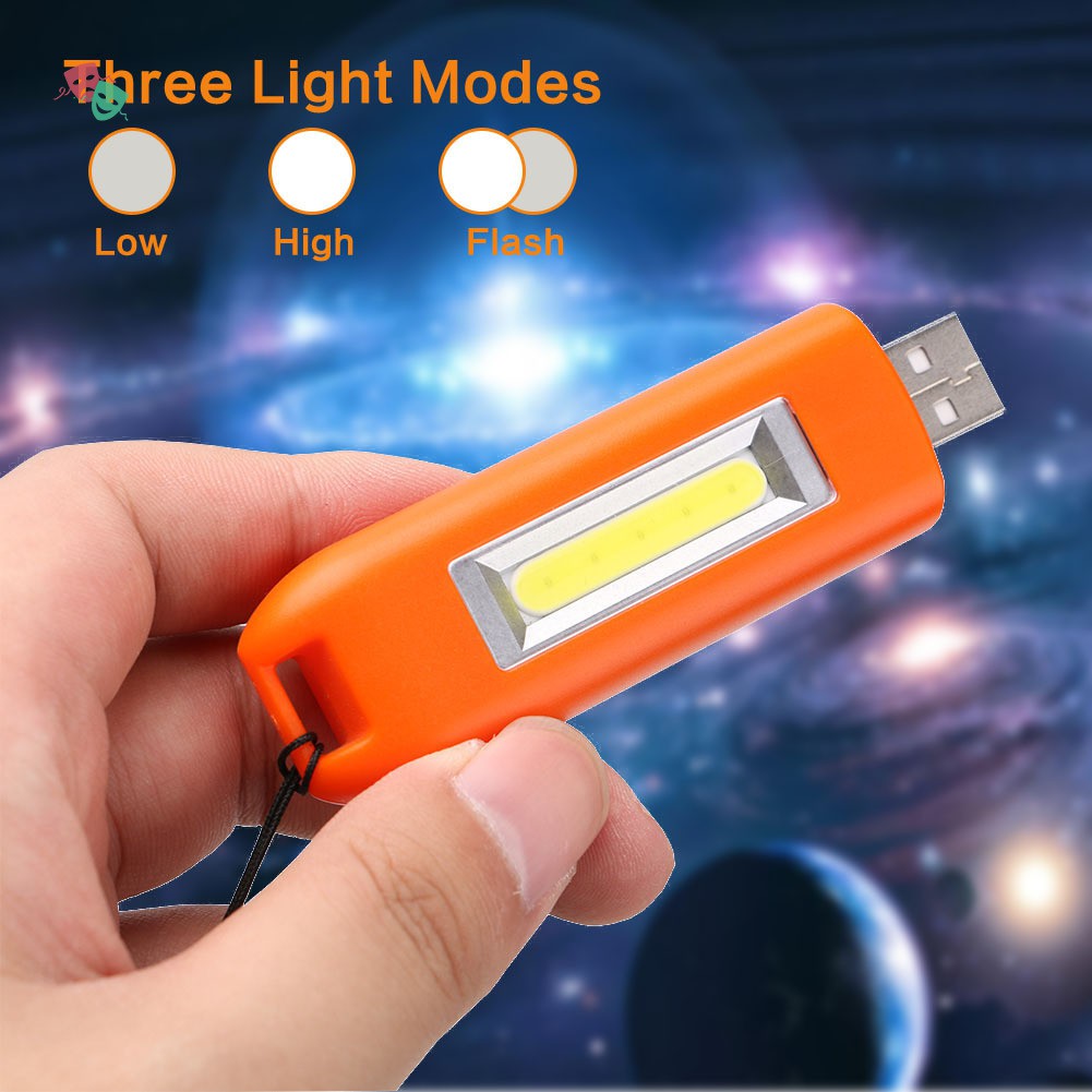 Móc Chìa Khóa Có Đèn Led Mini Sạc Usb Tiện Dụng Tw