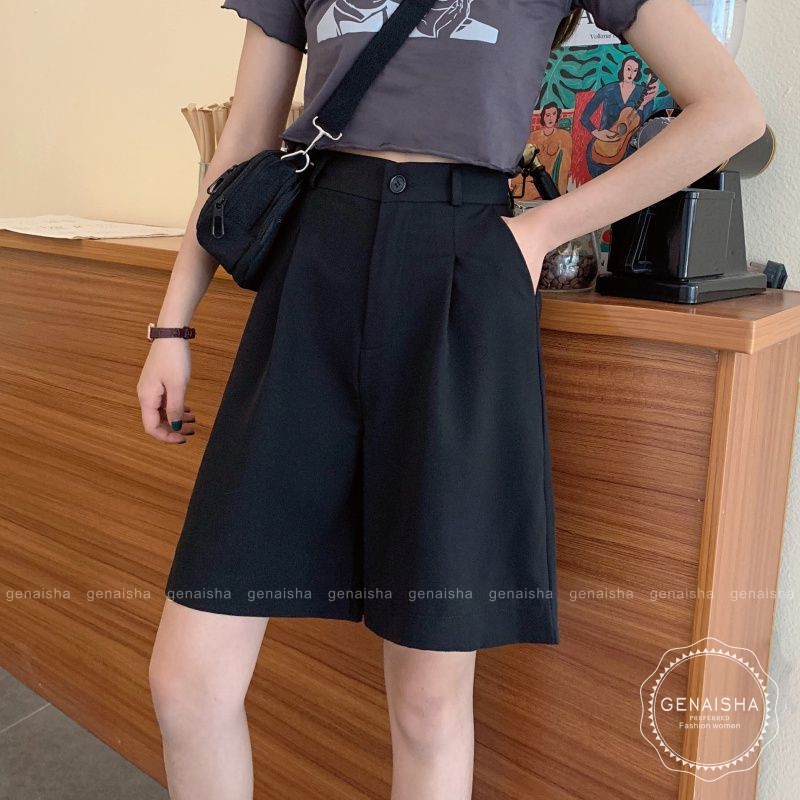 Quần Dài Lưng Cao Màu Trơn Kiểu Dáng Đơn Giản Thanh Lịch | BigBuy360 - bigbuy360.vn