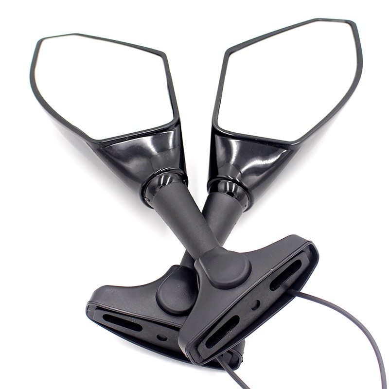 1 Cặp Gương Chiếu Hậu Tích Hợp Đèn LED Xi Nhan Cho Yamaha YZF R1 R6 FZ1 FZ6 600R R3