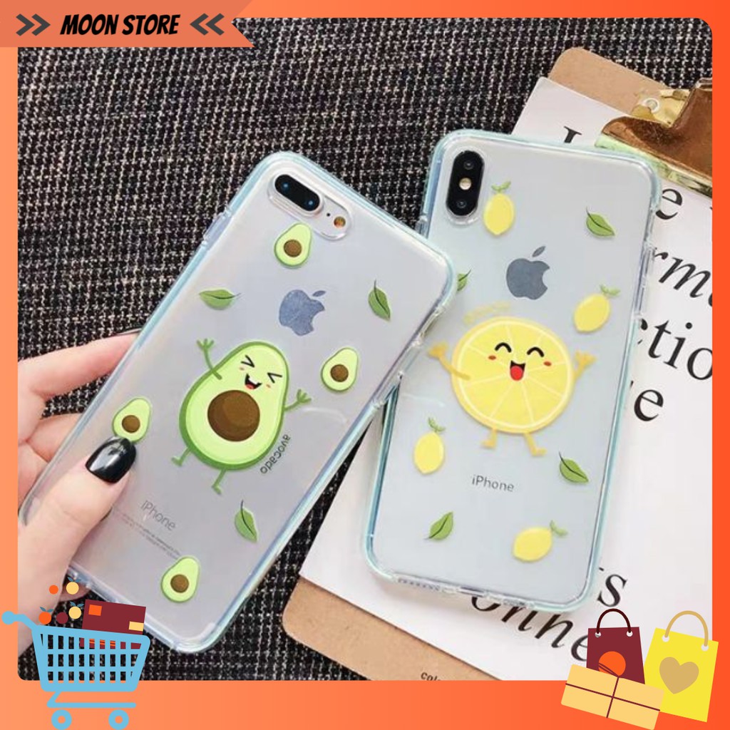[HOT] Ốp Lưng Silicon iPhone Chanh & Bơ - Ốp Lưng iPhone