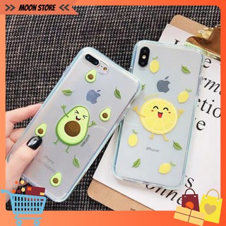 Ốp lưng silicon iphone chanh & bơ - ốp lưng iphone