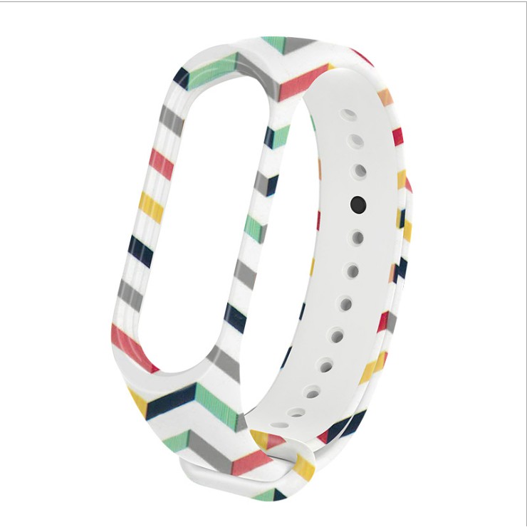 Dây đeo thay thế cho Xiaomi Miband 3 và 4 phối mầu độc đáo MB04