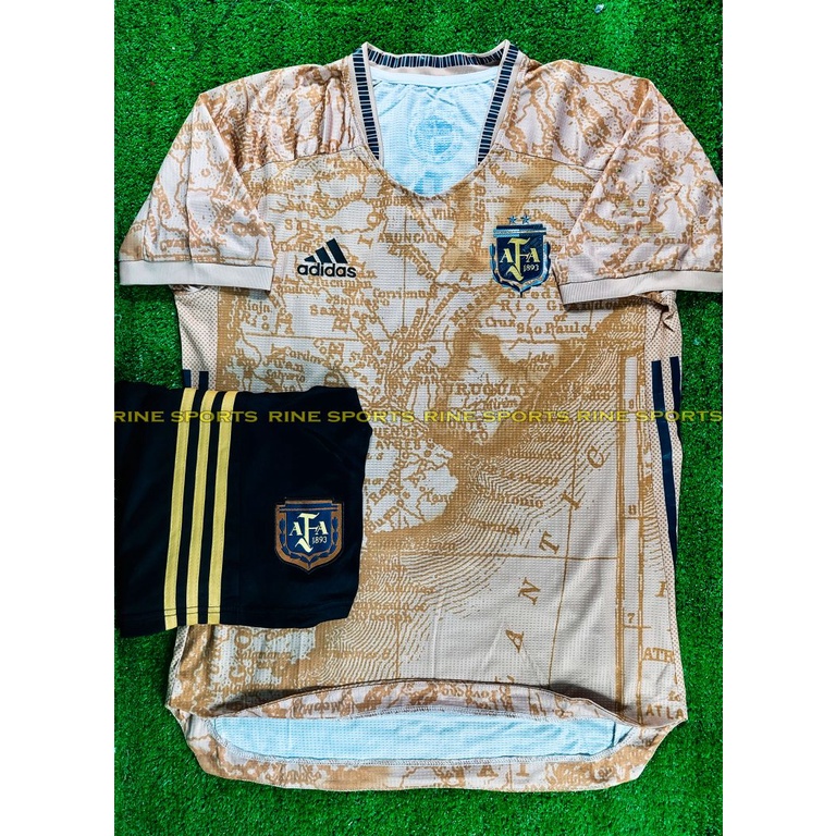 Bộ Áo bóng đá arg - Argentina xanh Kỉ niệm có túi hàng Thailand chuẩn thi đấu 100%. Cam kết Y Hình