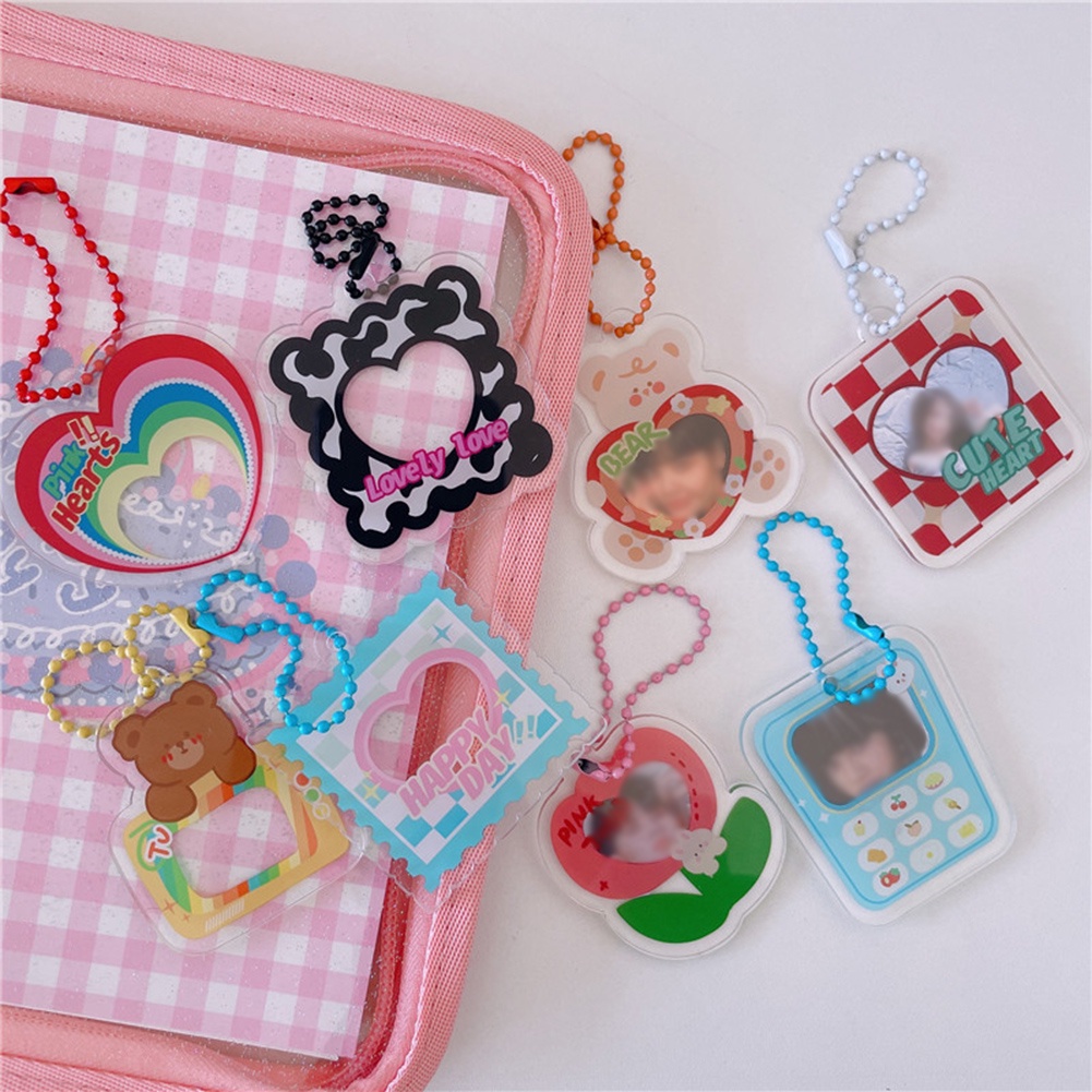 Ví Đựng Thẻ Bằng Acrylic Trong Suốt In Hình Khung Ảnh Hoạt Hình