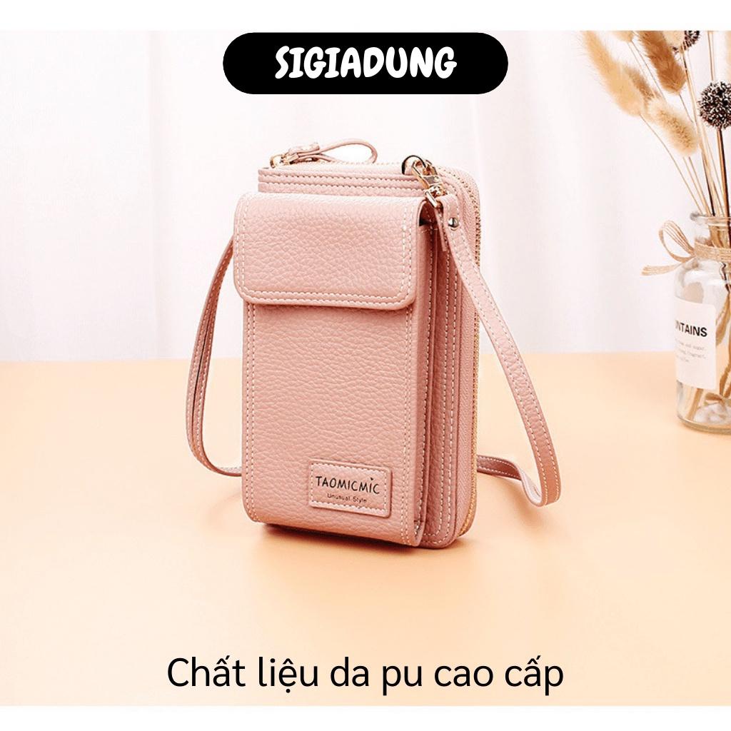 [SGD] Túi Xách Da Mini - Túi Đeo Vai Thời Trang Nữ Nhiều Ngăn Để Điện Thoại Tiện Lợi 8750