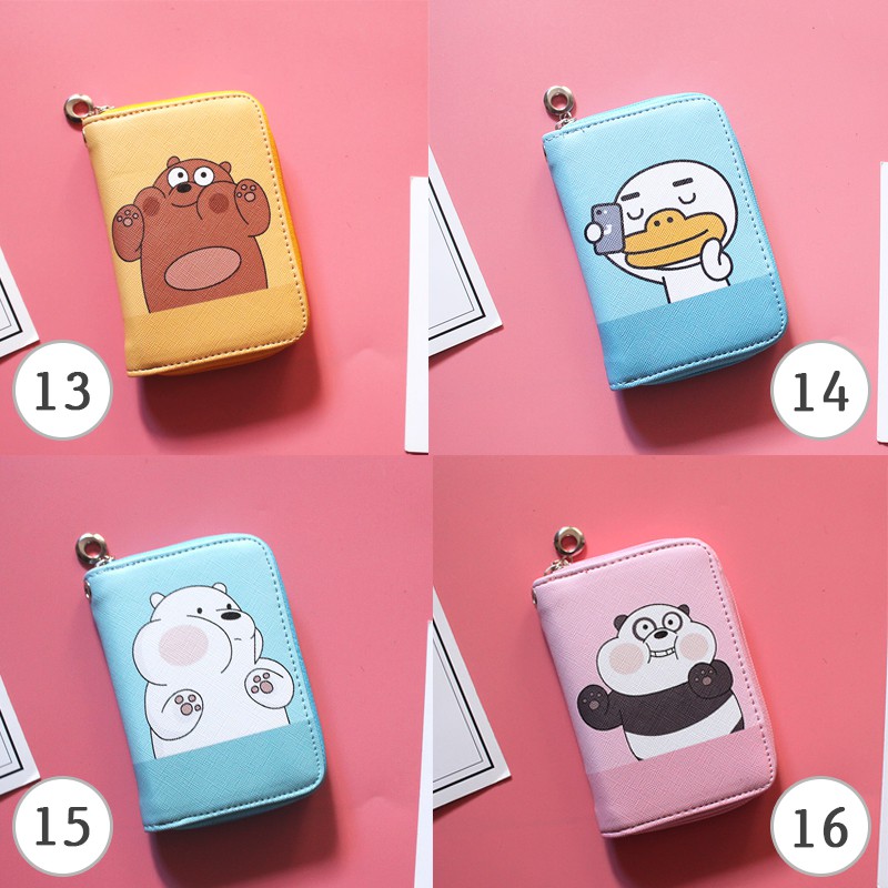 [20 Mẫu Siêu Xinh ] Bóp Ví Ngắn Nữ Cầm Tay Họa Tiết Hoạt Hình Line Gấu Brown Và Thỏ Cony Chống Xước Chống Nước | BigBuy360 - bigbuy360.vn