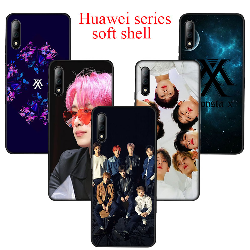 QD28 KPOP BAND MONSTA X Soft Silicone Case for Huawei Y5 Y6 Y7 Y9 Prime 2018 P9 Lite Smart 2019