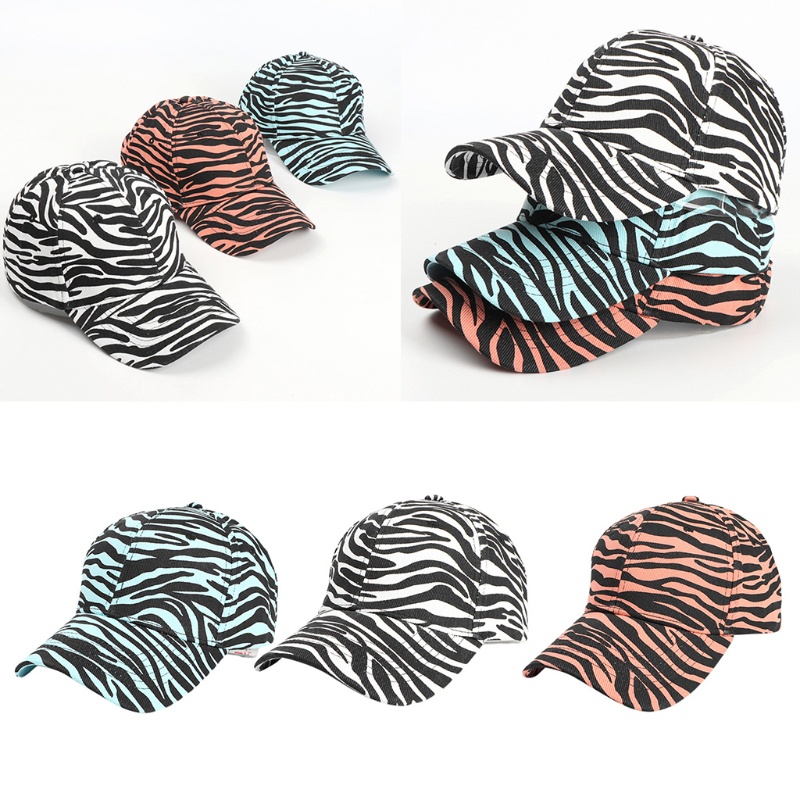 Mũ Lưỡi Trai Họa Tiết Ngựa Vằn Phong Cách Harajuku Cho Nam Và Nữ