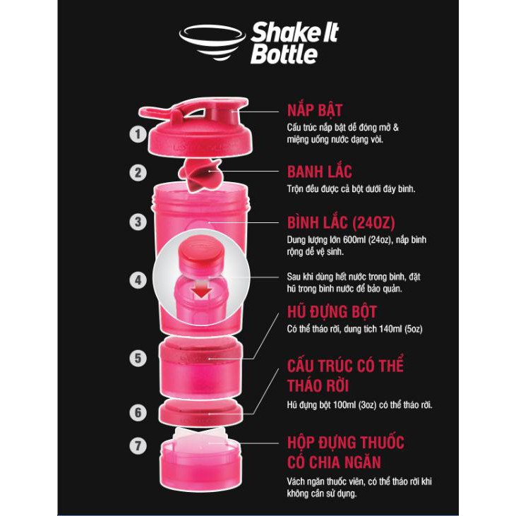 Bình Lắc SHAKE IT Lock&amp;Lock HAP945 (600ml)