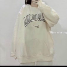 Áo Nỉ Please Nữ - Rere.Store [FREESHIP] - Áo sweater dài tay form rộng dáng suông, thiết kế đơn giản    G18-4