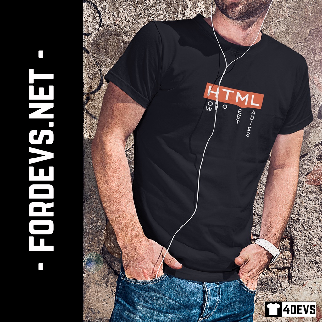 Áo thun nam Lập trình viên - HTML - How To Meet Ladies