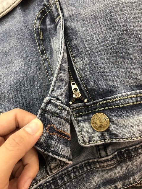 Quần jean dài nam, phối rách QN120