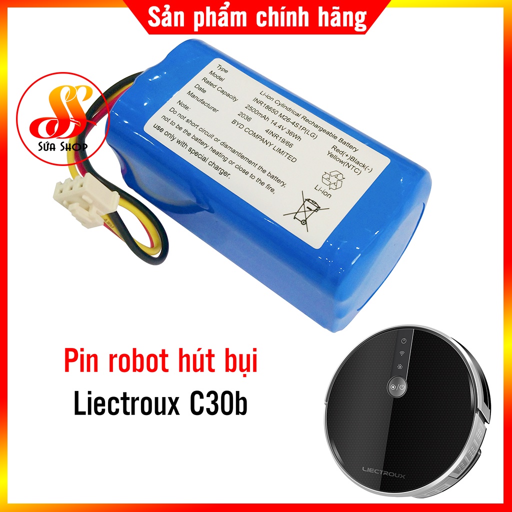 Pin robot hút bụi lau nhà Liectroux C30b bảo hành 3 tháng lỗi 1 đổi 1