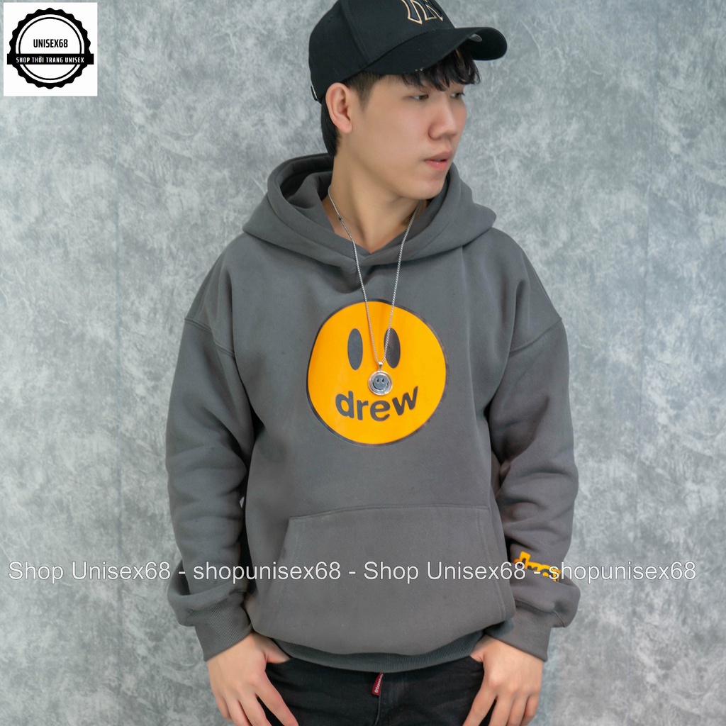 Aó Hoodie drew chất liệu nỉ siêu dày,mũ to 2 lớp cực ấm.