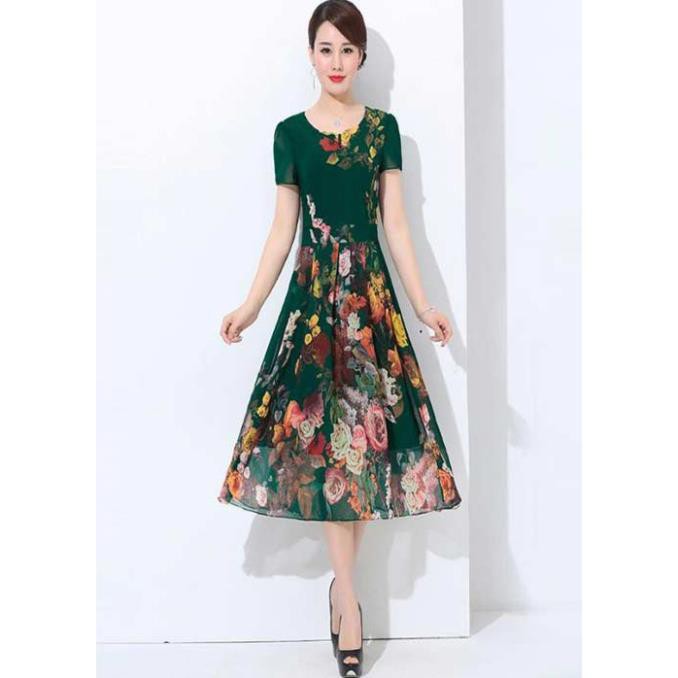 [CHUYÊN SỈ GIÁ RẺ HÀNG THIẾT KẾ CAO CẤP]ĐẦM HOA 3D XÒE XẾP LY DUYÊN DÁNG - TP1899 hàng VNXK Modelfashion