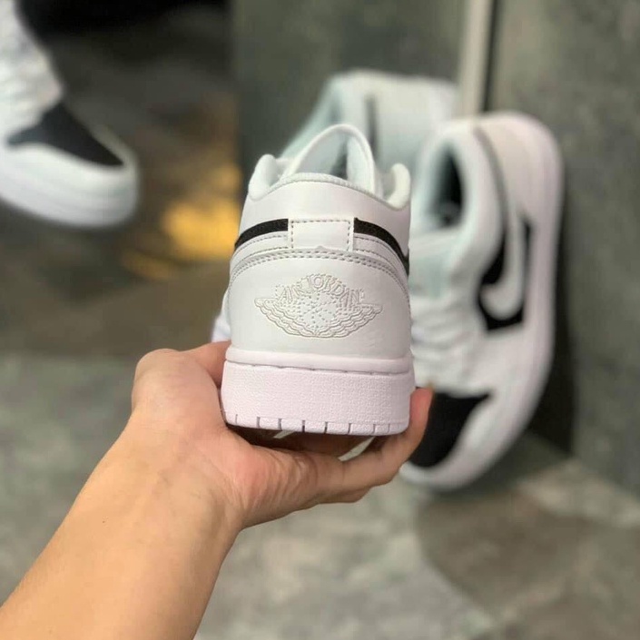 Giày Thể Thao Nam Nữ Kiên JD Thấp Trắng Đen Móc Trắng