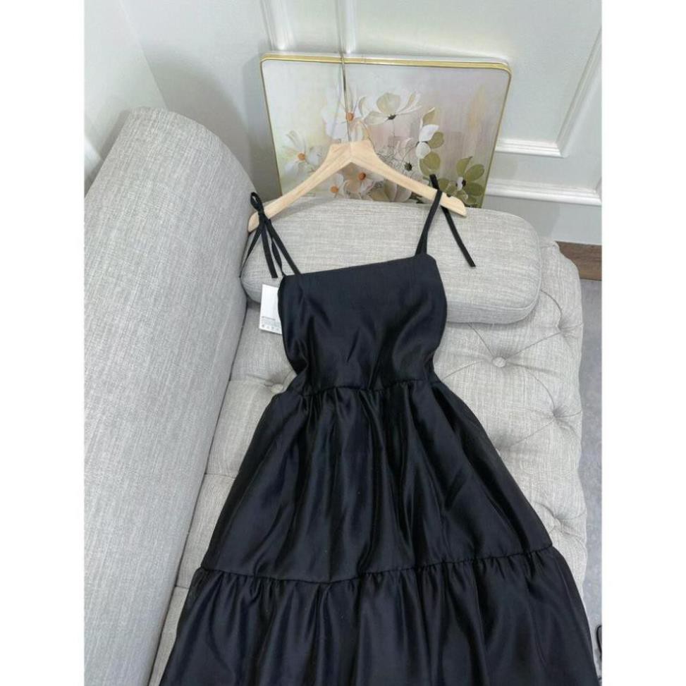 Váy Nữ , Đầm Maxi Hai Dây Chât Đũi Tơ Hai Lớp Siêu Xinh | BigBuy360 - bigbuy360.vn