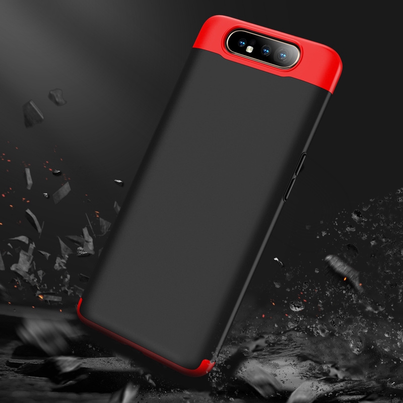 Ốp điện thoại nhựa PC cứng 3 trong 1 bảo vệ toàn diện 360 độ cho Samsung Galaxy A80 A10 A20 A30 A50 A50s A30s A60 A70 M40