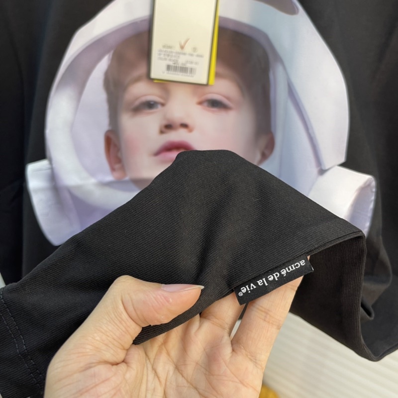 ⚡️ - Áo thun ADLV BABY FACE SHORT SLEEVE T-SHIRT BLACK ASTRONAUT, tee adlv