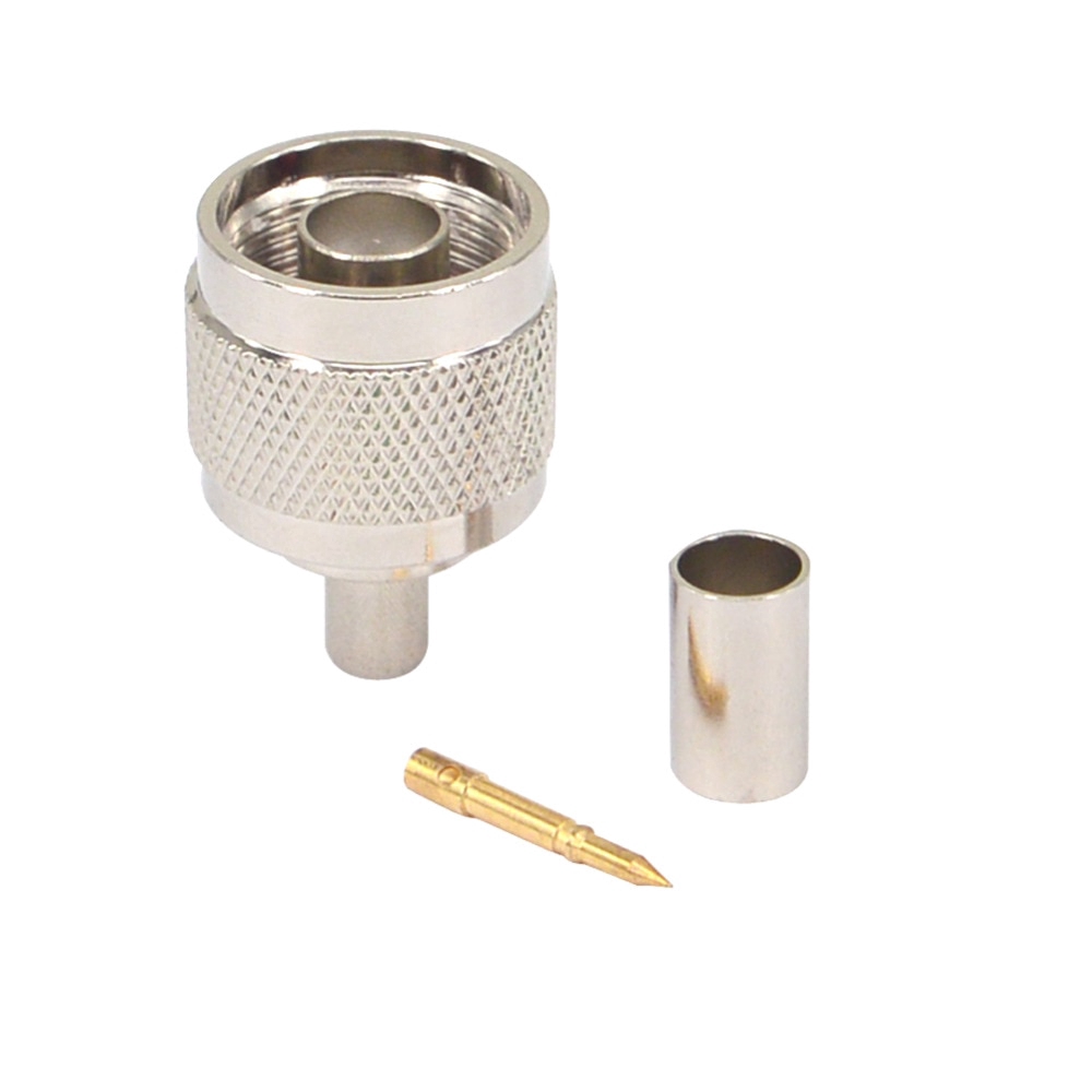 1 Đầu nối nam loại N Đầu nối N Đầu nối đồng trục RF cho cáp LMR240 Đầu nối đồng trục RF