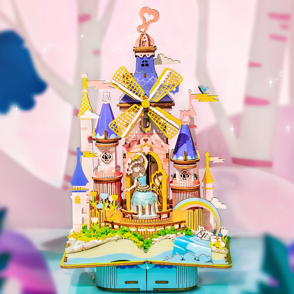 Mô hình Hộp nhạc Magic Castle AM59 Robotime Music Box
