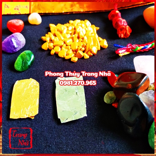 Bộ Thất Bảo Sơ Cấp _ Tặng kèm ngũ vị hương, gạo vàng, nụ trầm, chỉ ngũ sắc, di hiệu, trang kim, t.a ngũ sắc _ B