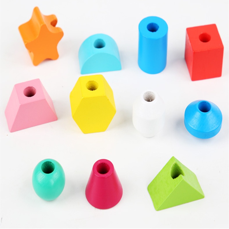 Đồ chơi khối xếp chồng lên nhau Treeyear hạt mịn giáo dục theo phương pháp montessori cho bé trai và bé gái 2 tuổi