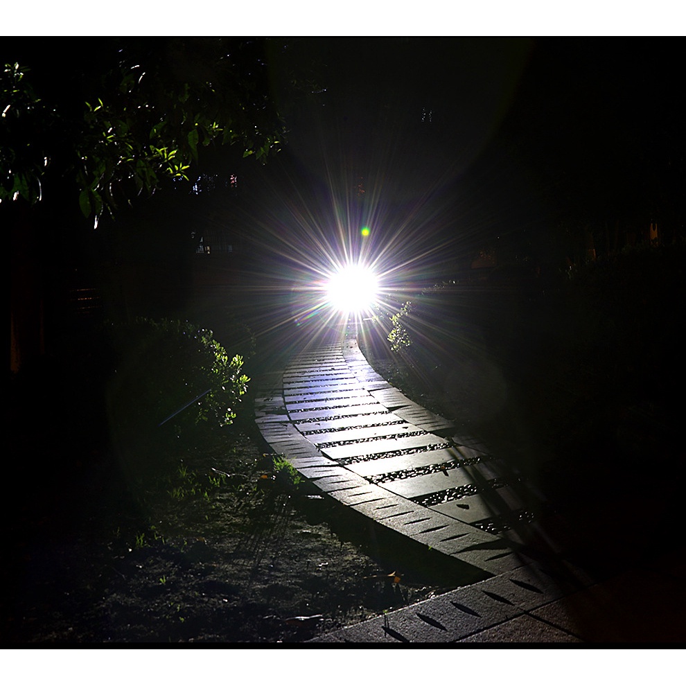 Đèn pin mini di động chống lóa công suất lớn dùng cắm trại ngoài trời màu đen/bạc/vàng hồng