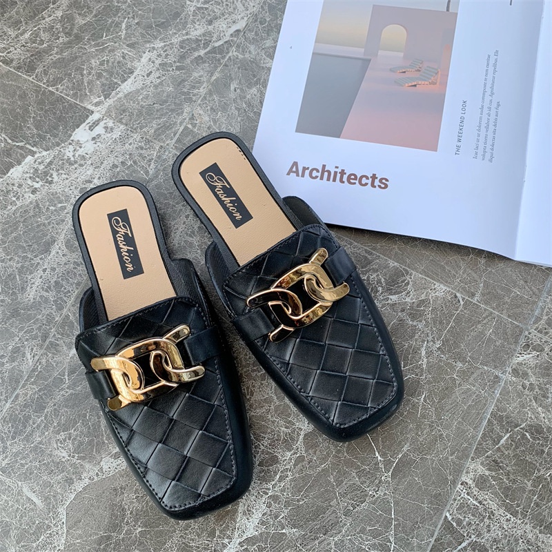 Dép Sandal Xỏ Ngón Đế Bằng Phong Cách La Mã Thời Trang Đi Biển Mới Cho Nữ