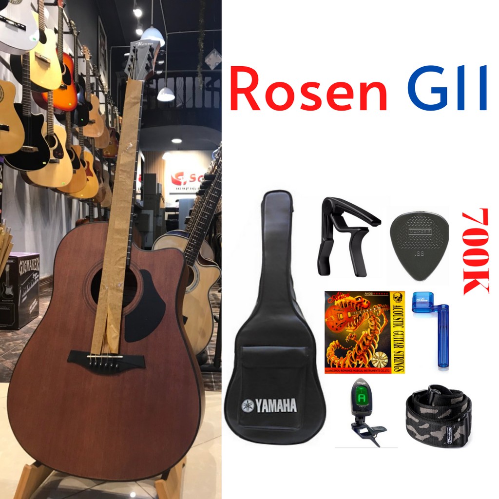 Guitar Acoustic Rosen G15 ( Full Solid ) - Sản Phẩm Chính Hãng - Phân phối Sol.G