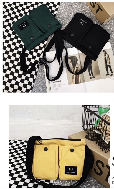túi đeo chéo, túi chéo vải bố ulzzang unisex siêu chất | BigBuy360 - bigbuy360.vn
