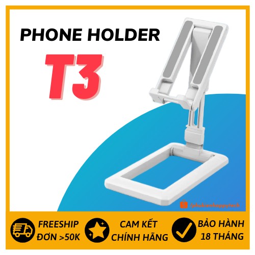 [ FREESHIP ] Giá đỡ điện thoại iPad T3 - Phone Holder - Giá đỡ điện thoại nhỏ gọn - Chống lưng điện thoại